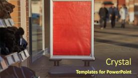  Presentation with blank - Slides enhanced with blank-sign-board-in-front background and a tawny brown colored foreground