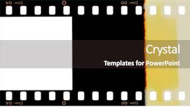  Presentation with film strip - Colorful PPT theme enhanced with blank slides border - film strip with clipping path backdrop and a wine colored foreground