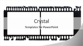  Presentation with film negative - PPT theme enhanced with blank slides border - grunge negative film background and a white colored foreground