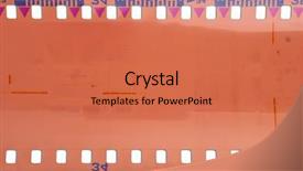  Presentation with film strip - Amazing presentation design having blank slides border - old film strip backdrop and a  colored foreground