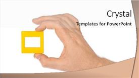  Presentation with constructionsteel frame - Presentation design enhanced with blank slides border - photo frame for slide background and a white colored foreground