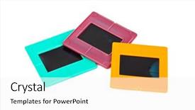  Presentation with photo - Presentation theme enhanced with blank slides border - photo frames for slide isolated background and a  colored foreground