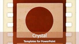  Presentation with film strip - Amazing PPT theme having blank slides border - vintage 35mm film strip sample backdrop and a crimson colored foreground