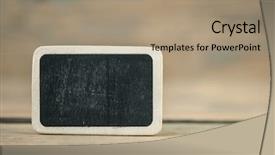  Presentation with treasure map old blank - Amazing slide set having blank small blackboard on old backdrop and a coral colored foreground