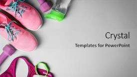  Presentation with movement exercise - Audience pleasing presentation design consisting of blank space for exercise plan backdrop and a light gray colored foreground