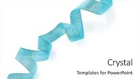  Presentation with blue ribbon - Beautiful slides featuring blank spiral border - beautiful glitter blue ribbon tape backdrop and a white colored foreground