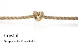  Presentation with hanging rope pictures white - Amazing slide set having blank spiral border - jute rope isolated on white backdrop and a  colored foreground
