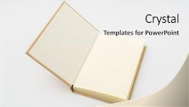  Presentation with paper heart from music book - Cool new presentation theme with blank spiral border - recycled paper book on white backdrop and a white colored foreground