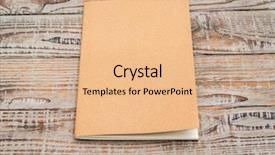  Presentation with paper heart from music book - Audience pleasing PPT theme consisting of blank spiral border - recycled paper book on wood backdrop and a  colored foreground