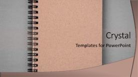  Presentation with notebook paper - Presentation theme consisting of blank spiral border - recycled paper notebook background and a coral colored foreground