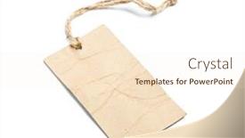  Presentation with price - Presentation design consisting of blank-tag-tied-with-string background and a cream colored foreground