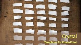  Presentation with torn paper - Theme featuring blank to do list roster background and a tawny brown colored foreground