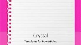  Presentation with notepaper - Theme consisting of lined paper - blank torn notepaper background and a white colored foreground