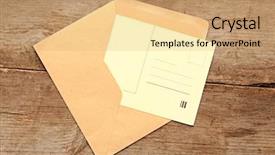  Presentation with old style vintage postcard - Amazing PPT layouts having economy finance budget marketing business concept backdrop and a mint green colored foreground