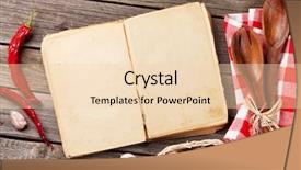  Presentation with vintage recipe - Slide deck featuring blank vintage recipe cooking book background and a lemonade colored foreground