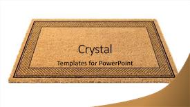  Presentation with welcome - Colorful PPT layouts enhanced with blank welcome mat isolated backdrop and a yellow colored foreground