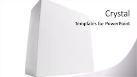  Presentation with box - Beautiful PPT theme featuring blank white box isolated on a white background ready for your own graphics backdrop and a white colored foreground