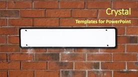  Presentation with two way street sign - Colorful slides enhanced with blank white british street sign backdrop and a tawny brown colored foreground