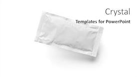  Presentation with floating - PPT layouts consisting of blank-white-condiment-packet-floating background and a white colored foreground