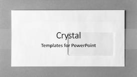  Presentation with envelope - Audience pleasing slide set consisting of blank white envelope on grey background backdrop and a white colored foreground