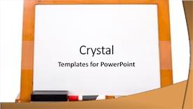  Presentation with dry erase board - Beautiful presentation theme featuring blank white marker-board backdrop and a pink colored foreground