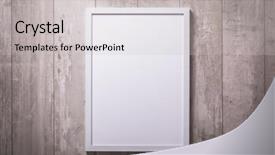  Presentation with picture frame - PPT theme enhanced with blank white picture frame background and a light gray colored foreground