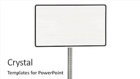  Presentation with road - PPT layouts enhanced with blank white road sign isolated background and a  colored foreground