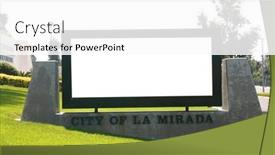  Presentation with blank - PPT theme consisting of blank-white-sign-blank-white background and a  colored foreground