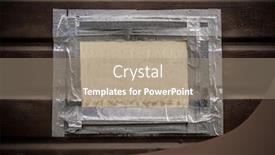  Presentation with blank - Colorful slide set enhanced with blank-white-sign-board-framed backdrop and a coral colored foreground