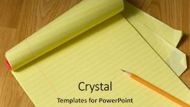  Presentation with yellow legal pad - PPT layouts featuring blank yellow legal pad background and a yellow colored foreground