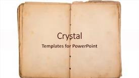  Presentation with open book page - Slide deck enhanced with blank yellow stained page background and a lemonade colored foreground