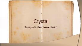  Presentation with old page - Cool new theme with blank yellow stained page backdrop and a lemonade colored foreground