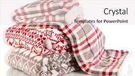  Presentation with plain clear navy blue blue and white cloudy - Presentation theme featuring blanket - pile warm plaids isolated background and a sky blue colored foreground