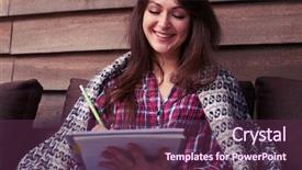  Presentation with low angle view of hockey - Theme enhanced with blanket holding a jotter background and a tawny brown colored foreground