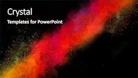  Presentation with explosion - Audience pleasing presentation consisting of blast - explosion of colorful powder isolated backdrop and a black colored foreground