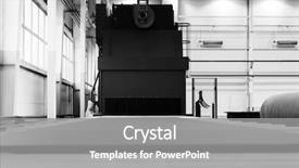  Presentation with blasting - Amazing PPT theme having blast - shot blasting machine for processing backdrop and a gray colored foreground