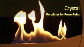  Presentation with blue flame fire - Theme having detonation - fire flame on black background background and a  colored foreground