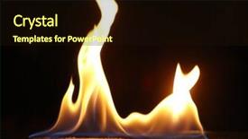  Presentation with fire on a black - Slide deck enhanced with detonation - fire flame on black background background and a  colored foreground