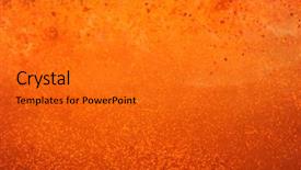  Presentation with nano composites and metal - PPT theme enhanced with orange blast - outburst of boiling metal background and a gold colored foreground