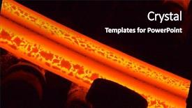  Presentation with molten - Theme having steel factory 2 background and a black colored foreground
