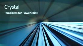  Presentation with fast speed broadband accelerate internet - Presentation theme featuring blasting tunnel - acceleration speed motion background and a ocean colored foreground