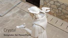  Presentation with blessed - Theme enhanced with blato-croatia-march-22-saint background and a light gray colored foreground