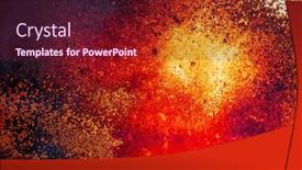  Presentation with flames - PPT theme enhanced with blaze-in-the-wood-burner background and a tawny brown colored foreground