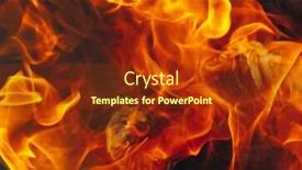  Presentation with flame - PPT layouts consisting of blazing-fire-background-with-tongues background and a tawny brown colored foreground