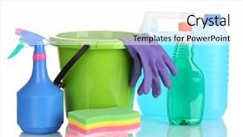  Presentation with liquid - Colorful presentation enhanced with bleach chemicals - canister detergent bottles with liquid backdrop and a pink colored foreground