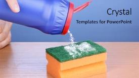  Presentation with powder - Presentation theme featuring neon - radiotherapy - background concept wordcloud background and a dark gray colored foreground