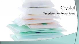  Presentation with napkins - Amazing presentation theme having bleeding - pile of different types backdrop and a white colored foreground