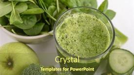  Presentation with blended - Amazing presentation design having blended smoothie with ingredients selective focus backdrop and a tawny brown colored foreground