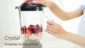  Presentation with healthy people - Audience pleasing PPT theme consisting of r - healthy eating cooking vegetarian food backdrop and a sky blue colored foreground