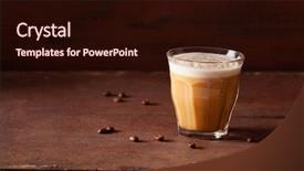  Presentation with coconut oil - PPT theme with blends - bulletproof coffee keto paleo drink background and a wine colored foreground